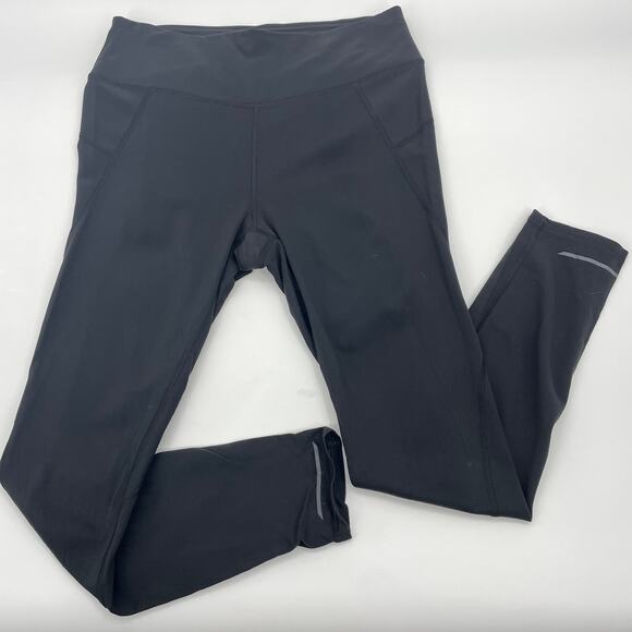 ATHLETA Black Leggings Size S Ankle Full Length High Waist Reflective Detail - Picture 1 of 7